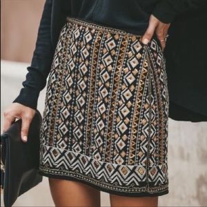 Vici embellish and sequined skirt